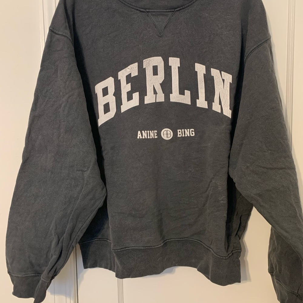Anine Bing Gray Berlin Sweater